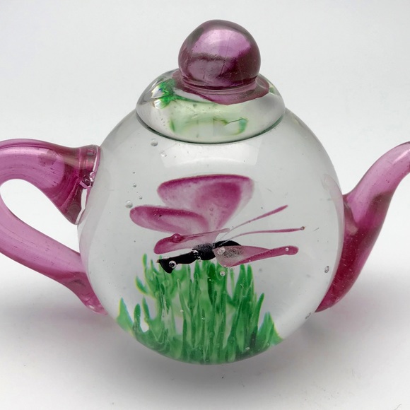 Glass Teapot Glow In The Dark - Picture 2 of 3